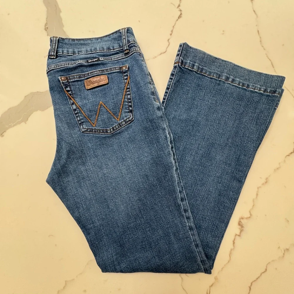 Wrangler Retro Mae Trouser Jeans W36 L34 Flare Boot Western Denim 09MWWYF